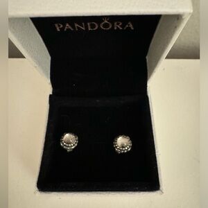 Pandora Blooms Clear Stud Earrings